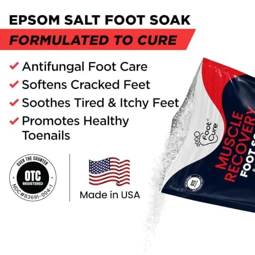 FOOT CURE Muscle Recovery Foot Soak with Epsom Salt, Post Workout, Deep Relaxation - 946ml (32 Fl Oz) | Natural Ingredients for Tired Feet thumbnail 2