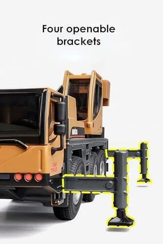 Gemini&Genius 1/50 Scale Autocrane Toys | Alloy Construction Vehicle for Kids, Room Decor & Gifts thumbnail 8