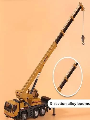 Gemini&Genius 1/50 Scale Autocrane Toys | Alloy Construction Vehicle for Kids, Room Decor & Gifts thumbnail 9