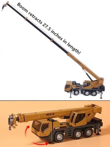 Gemini&Genius 1/50 Scale Autocrane Toys | Alloy Construction Vehicle for Kids, Room Decor & Gifts thumbnail 2