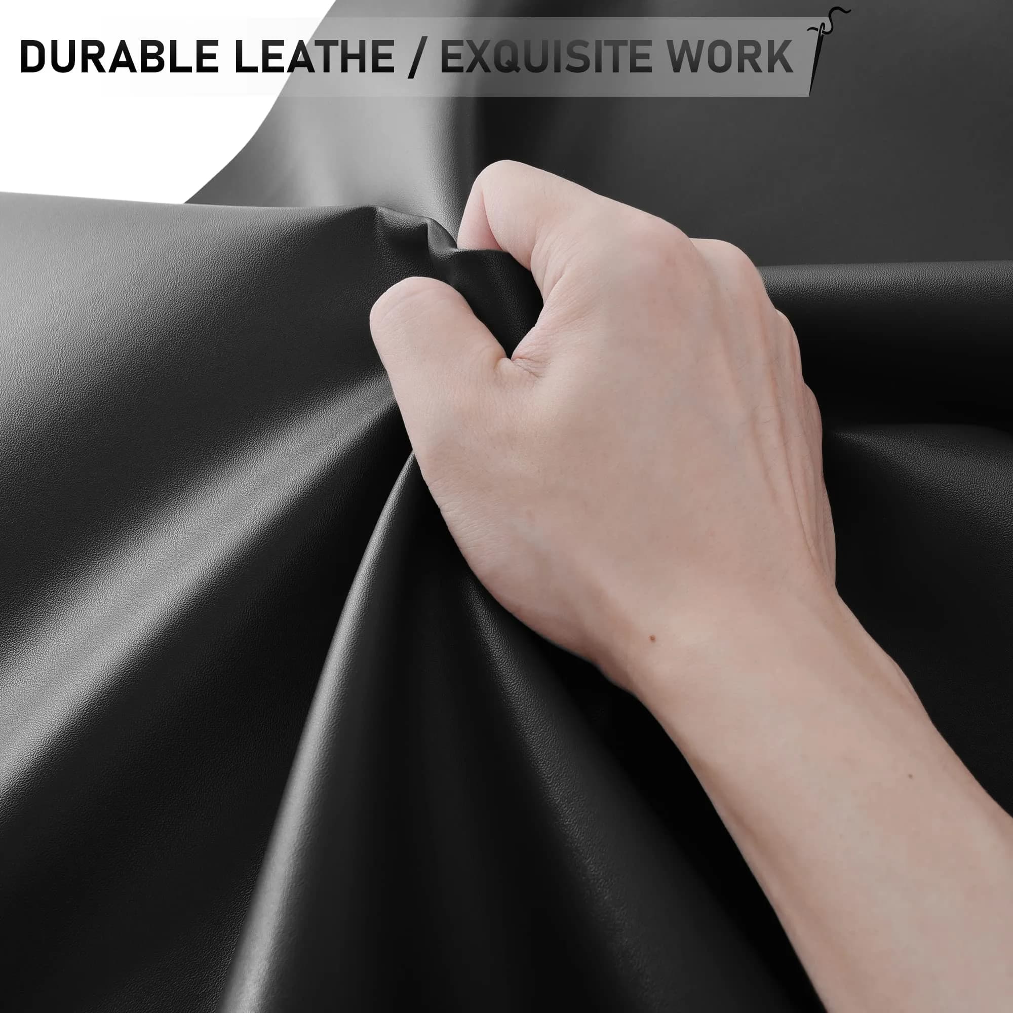 YAFLC Retro Coffee Self-Adhesive Leather Repair Tape - 4" x 63" Waterproof Patch - view 3