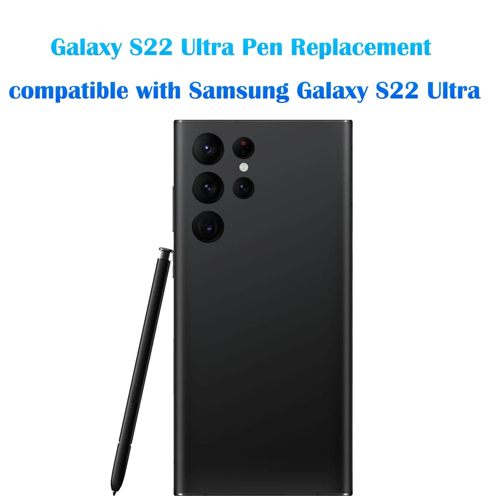 Alovexiong Replacement S Pen for Samsung Galaxy S22 Ultra 5G SM-S908 (Black) | 4096 Pressure Levels - view 4