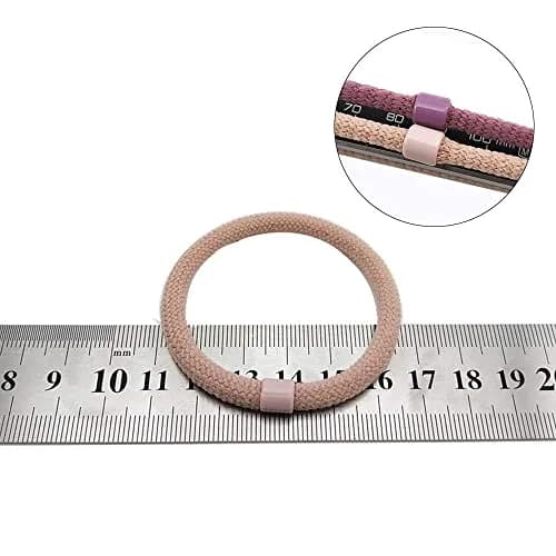 Rlanos 10pcs Hair Ties, High Elastic Hair Rubber Bands for Thick Curly Hair, 5mm Width | No-Damage, No-Metal Design thumbnail 3