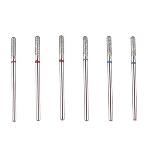 MZCMSL 6pcs Cylinder Cuticle Bits for Nail Prep | Safety Manicure Drill Bits for Nail Care thumbnail 1
