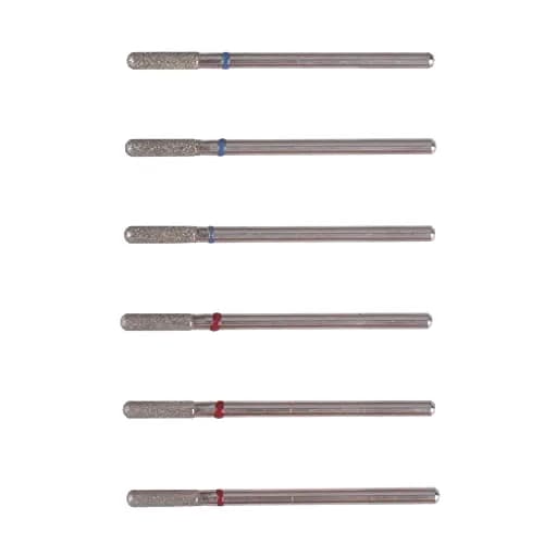MZCMSL 6pcs Cylinder Cuticle Bits for Nail Prep | Safety Manicure Drill Bits for Nail Care thumbnail 2