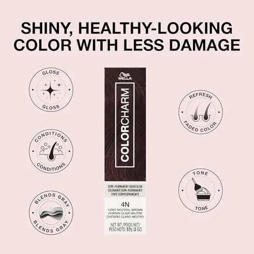 COLORCHARM Demi Permanent Hair Color - Gloss, Refresh & Tone - 2 Fl Oz | Enriched with Shea Butter, Free of Ammonia & Parabens thumbnail 4