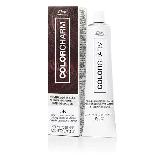 COLORCHARM Demi Permanent Hair Color - Gloss, Refresh & Tone - 2 Fl Oz | Enriched with Shea Butter, Free of Ammonia & Parabens — 5N Lightest Neutral Brown