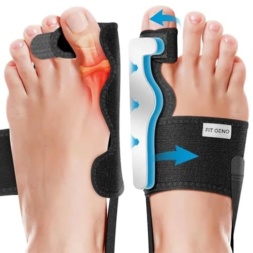 Fit Geno Bunion Corrector Women & Men Big Toe | Adjustable Orthopedic Support for Hallux Valgus thumbnail 1