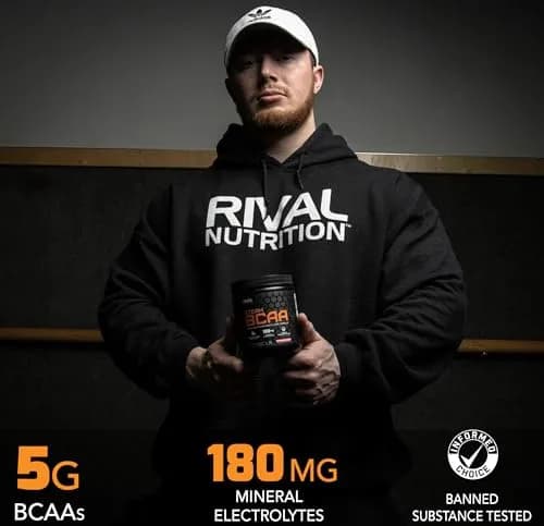Rival Nutrition Steam BCAA Powder Peach Mango | 30 Servings | 5g BCAAs + Electrolytes for Recovery & Hydration thumbnail 3