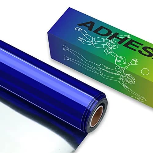 HTVRONT Blue Chrome Permanent Vinyl Roll 12" x 10FT | Waterproof & Easy Weed thumbnail 1