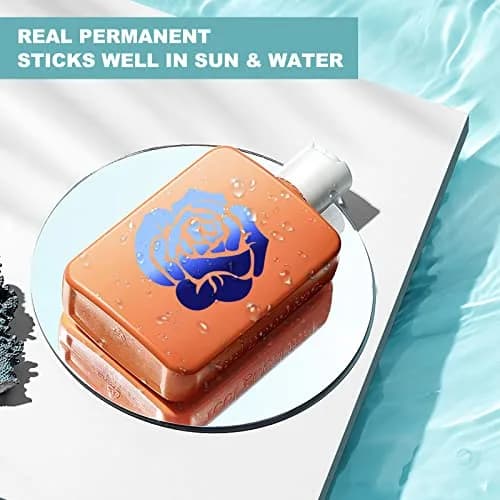 HTVRONT Blue Chrome Permanent Vinyl Roll 12" x 10FT | Waterproof & Easy Weed thumbnail 4