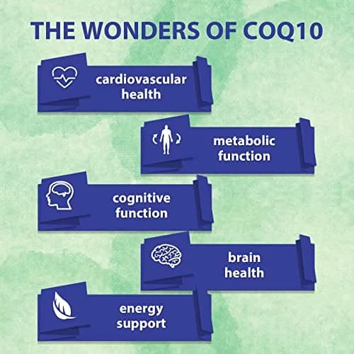 Mistaccy CoQ10 600mg Softgels | High Absorption Ubiquinol Supplement with Vitamin E & Omega 3 & 6 9 | 120 Softgels thumbnail 3