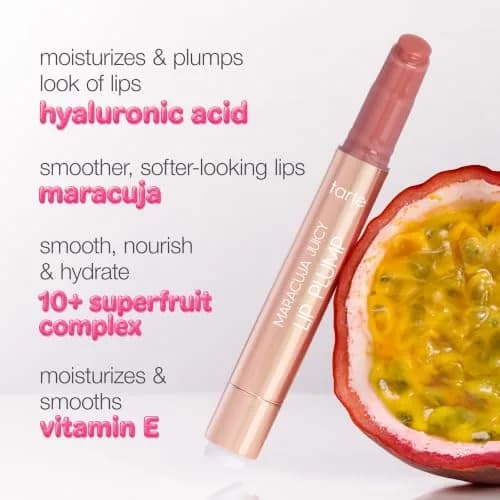 Tarte Juicy Lip Plump Honeysuckle | Hydrating & Volumizing Lip Balm with Hyaluronic Acid thumbnail 5