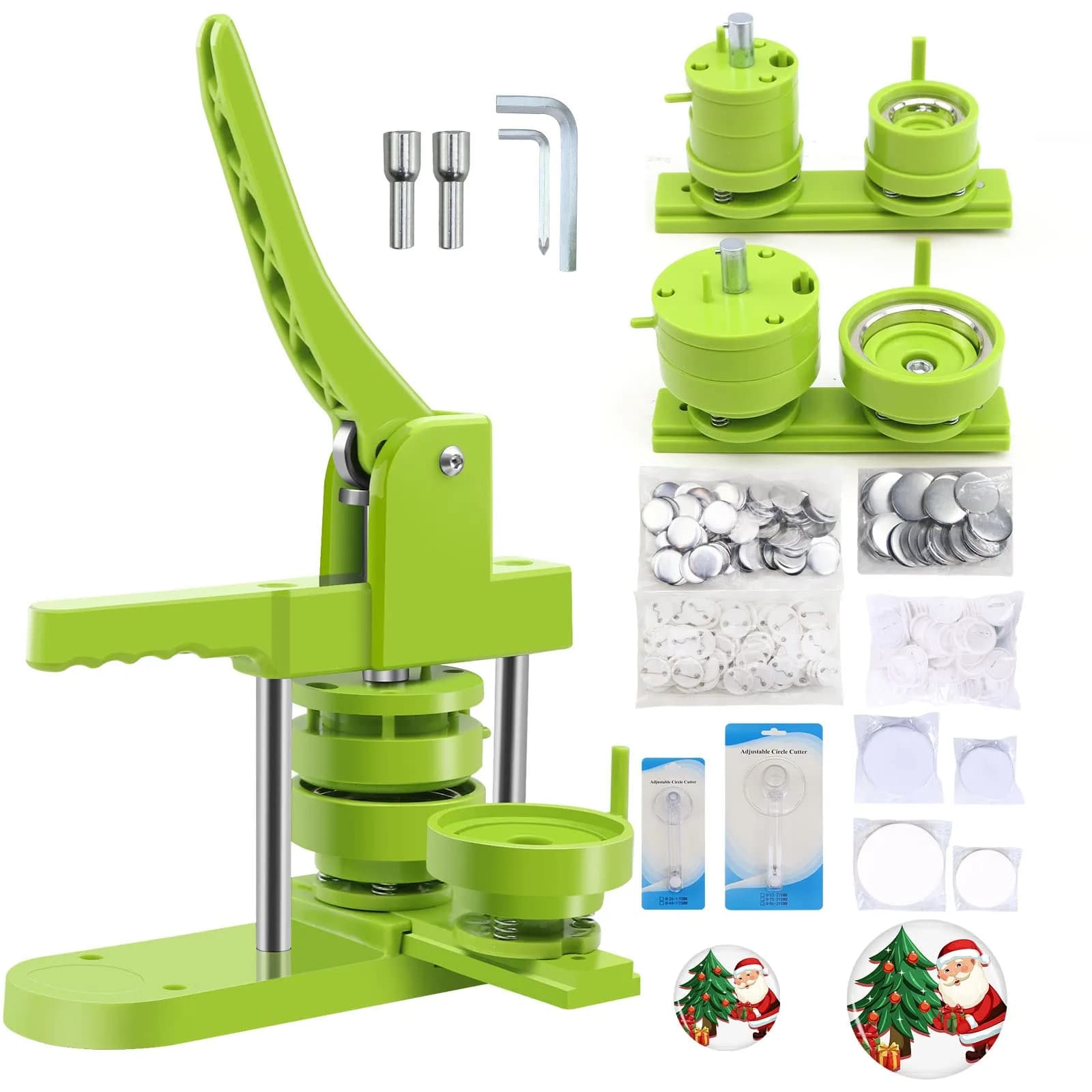MK.Bear Button Maker Machine - Multiple Sizes 1.25in+2.25in | DIY Button Kit for Gifts & Crafts - main product image