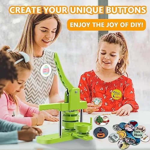 MK.Bear Button Maker Machine - Multiple Sizes 1.25in+2.25in | DIY Button Kit for Gifts & Crafts thumbnail 5