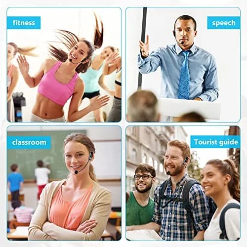 Bietrun Wireless Microphone Headset with 1/4'' Plug, UHF 165ft Range, 2-in-1 Handheld & Headset Mic | Rechargeable 6-Hour Battery thumbnail 8