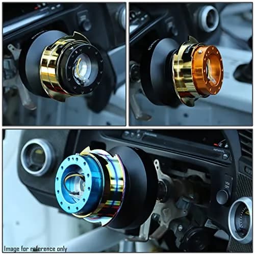 NRG Innovations Steering Wheel Quick Release Kit with Titanium Ring, Purple Body | Durable Aluminum, Universal Fit for Racing & Street (70-120 chars) thumbnail 7