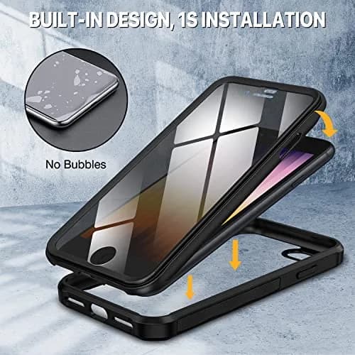 CENHUFO Privacy Case for iPhone SE 2022/2020, iPhone 8/7 | Full Body Shockproof with Built-in Privacy Screen Protector thumbnail 9