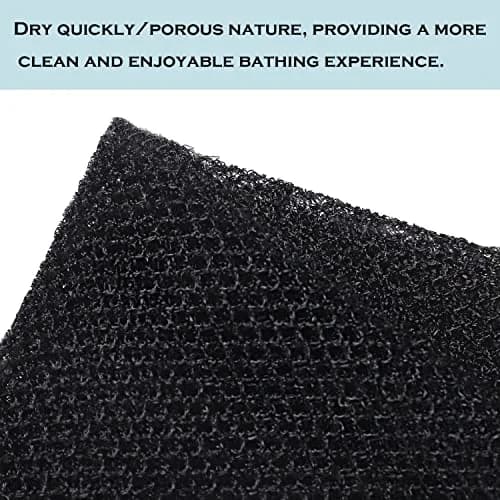 JASSINS African Net Sponge Authentic Exfoliating Body Shower Scrubber 80cm (31.5in) | Pack of 4 thumbnail 3