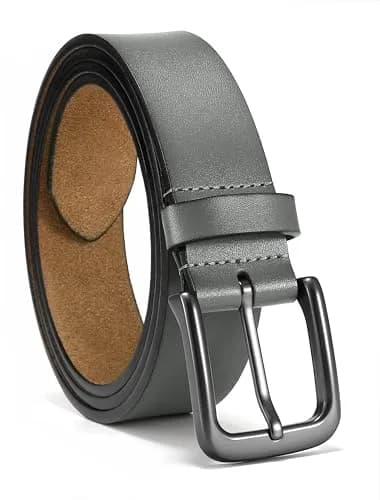 CHAOREN Mens Belts Leather 35mm for Jeans | Durable Casual Belt with Classic Buckle thumbnail 1