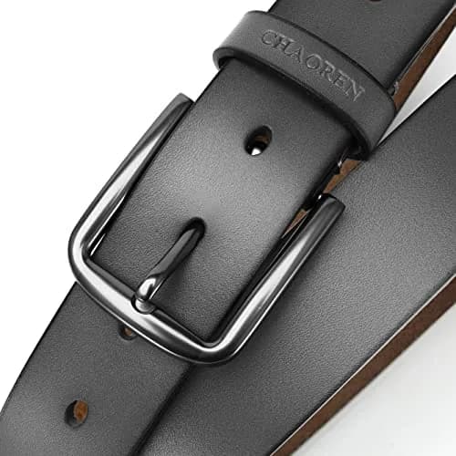 CHAOREN Mens Belts Leather 35mm for Jeans | Durable Casual Belt with Classic Buckle thumbnail 4