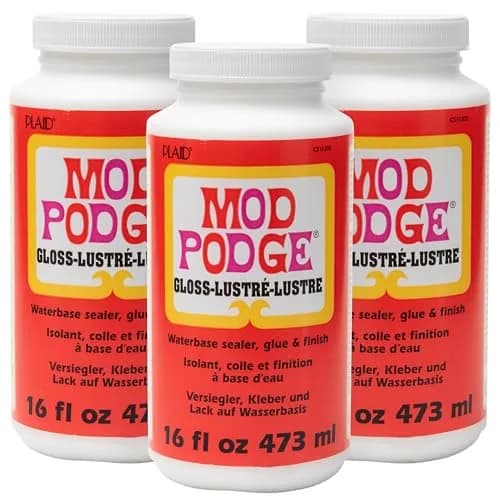 Mod Podge Gloss Waterbase Sealer 148ml (16 Fl Oz) Pack of 3 | Acrylic Sealer for Crafts thumbnail 1