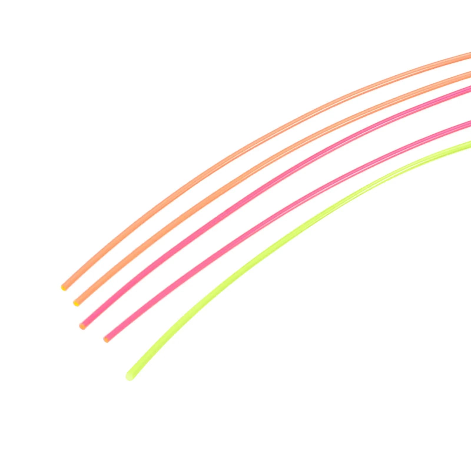 MECCANIXITY Fiber Optic Rods PMMA 0.5mm x 20cm (0.02in x 7.87in) | Red, Green, Orange Set of 5 - main product image