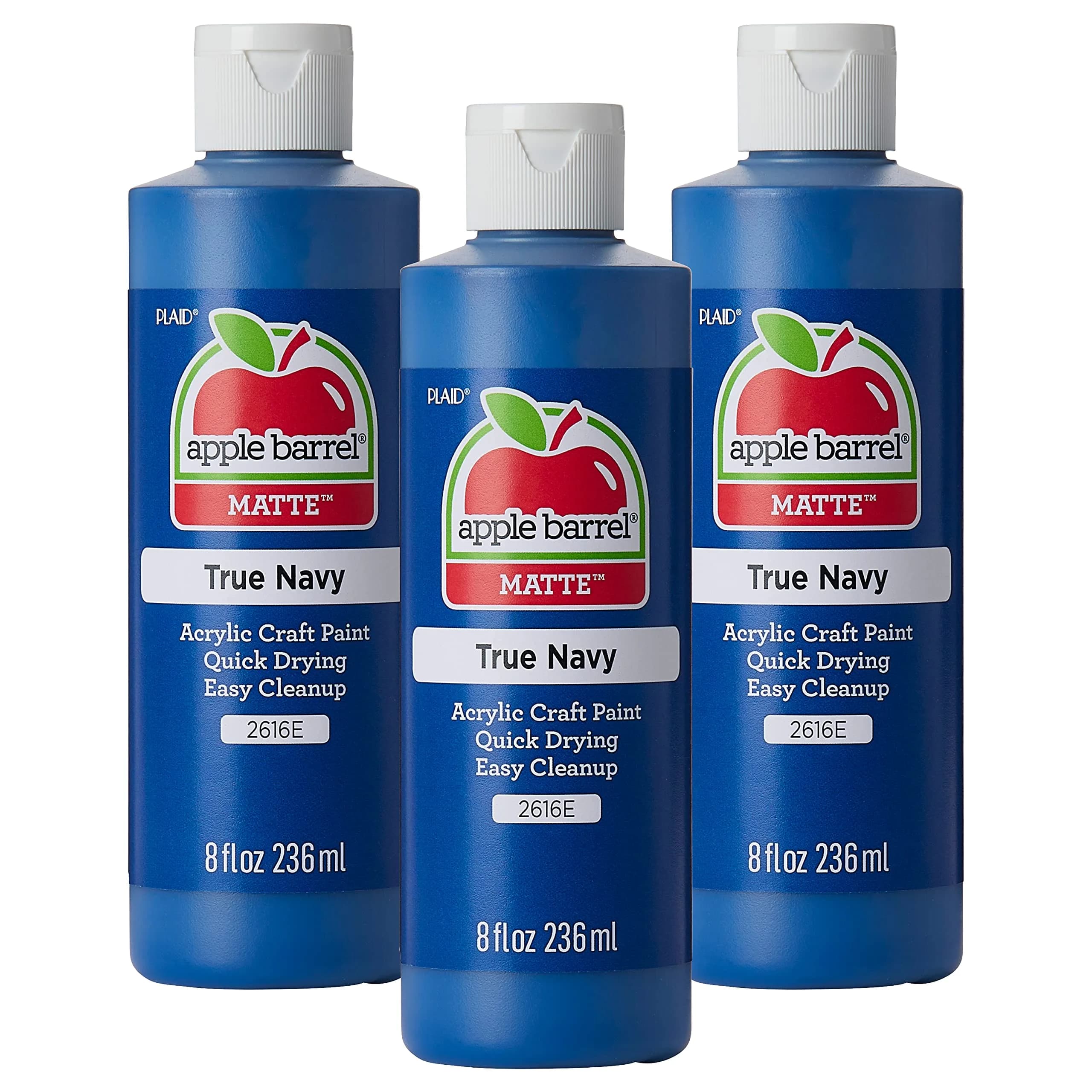 Apple Barrel Acrylic Paint, True Navy 8 oz | Bright, Matte Finish for Crafts