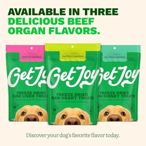 Get Joy Beef Heart Dog Treats 4oz | Single Ingredient, High Protein, Grain & Gluten Free thumbnail 7