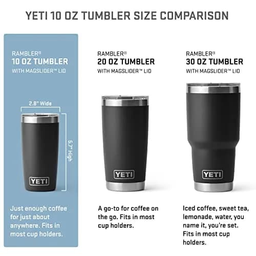 YETI Rambler 10 oz Tumbler Nordic Blue | Vacuum Insulated Stainless Steel with MagSlider Lid | 296ml (10 oz) thumbnail 2