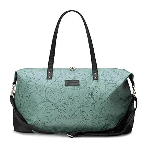 Jadyn Luna Women's Weekender Bag and Travel Duffel, Large 37 Liter Capacity (Sage Flora) | Durable Polyester & Vegan Leather thumbnail 7