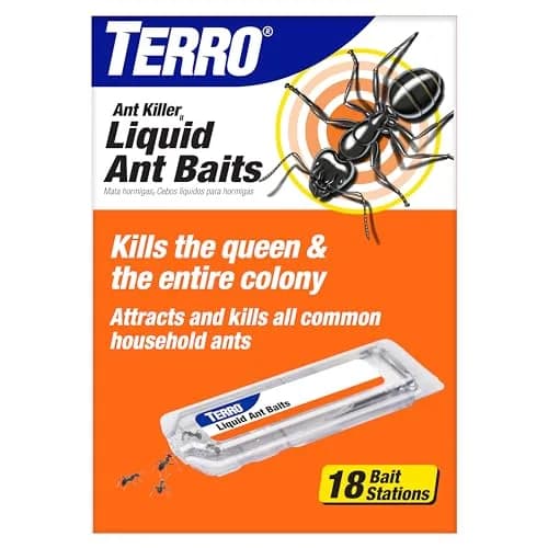 TERRO Liquid Ant Killer Bait Stations 18-Count | Kills Ants & Colony — 18 Bait Stations