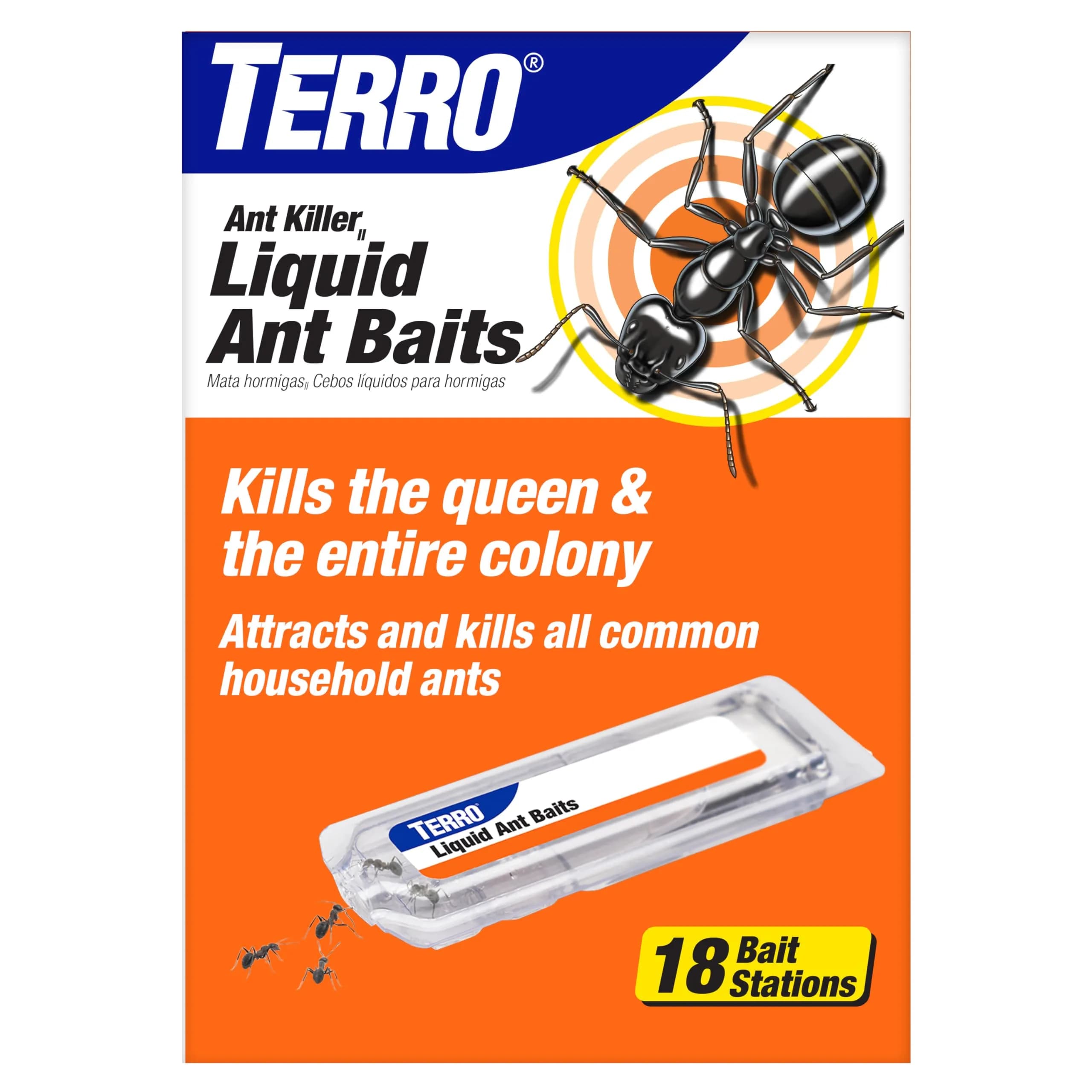 TERRO Liquid Ant Killer Bait Stations 18-Count | Kills Ants & Colony - main product image