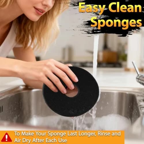 TonJin Black 2pcs Bar Salt Rimmer Sponges | Replacement for Glass Rimmer, Margarita Salter, Lime Juice thumbnail 7