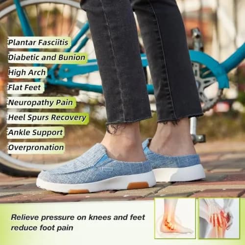 OrthoComfoot Women's Orthopedic Slip-On Loafers Size 7 | Support for Plantar Fasciitis & Foot Pain thumbnail 4