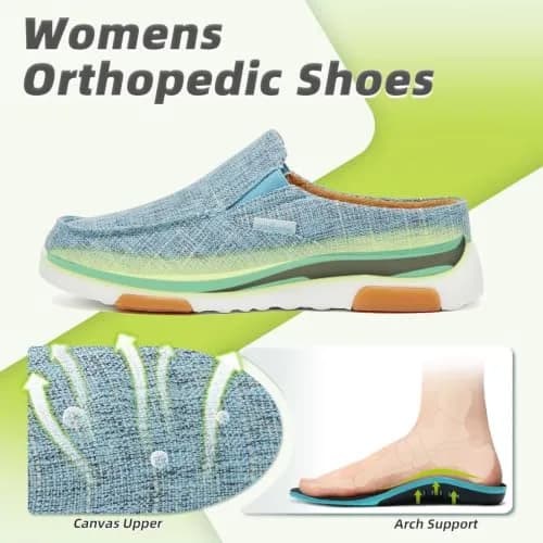 OrthoComfoot Women's Orthopedic Slip-On Loafers Size 7 | Support for Plantar Fasciitis & Foot Pain thumbnail 2