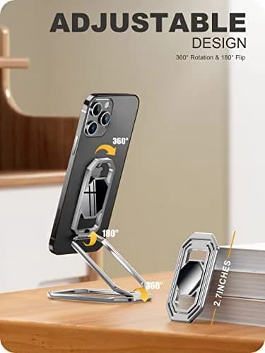 A-LuGei Phone Kickstand Ring Holder, Cell Phone Grips, Phone Stand for Desk | Adjustable Metal Ring thumbnail 6