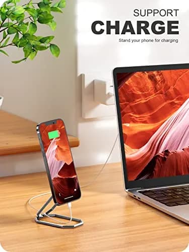 A-LuGei Phone Kickstand Ring Holder, Cell Phone Grips, Phone Stand for Desk | Adjustable Metal Ring thumbnail 7