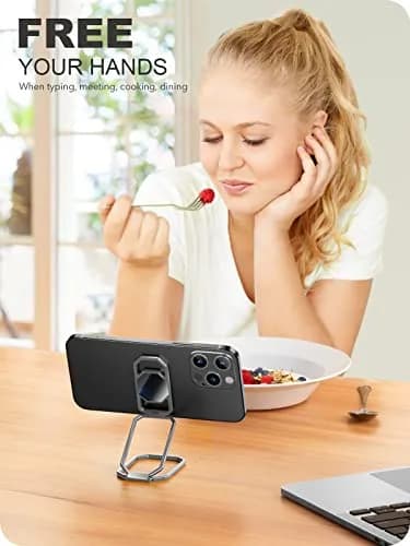 A-LuGei Phone Kickstand Ring Holder, Cell Phone Grips, Phone Stand for Desk | Adjustable Metal Ring thumbnail 2