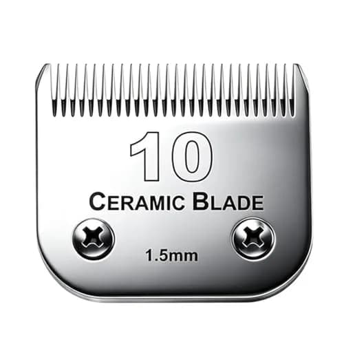 Audoc #10 Detachable Pet Clipper Blade 1.5mm (1/16") | Compatible with Andis, Oster A5, Wahl KM Series thumbnail 1