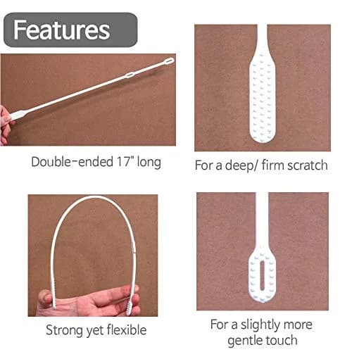 SC SCRATCH 'N' CLEAN Cast Scratcher & Cleaner 17 Inch (Pack of 2) | Relieves Itch & Cleans Casts Safely thumbnail 3
