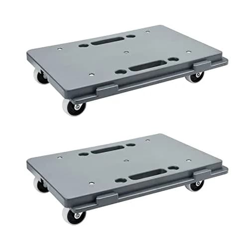 Insdawn Furniture Dolly 2 Pack Gray | Heavy Duty 500 Lb Capacity, Connectable Moving Dollies thumbnail 1