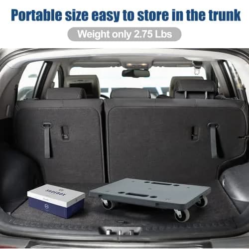 Insdawn Furniture Dolly 2 Pack Gray | Heavy Duty 500 Lb Capacity, Connectable Moving Dollies thumbnail 7