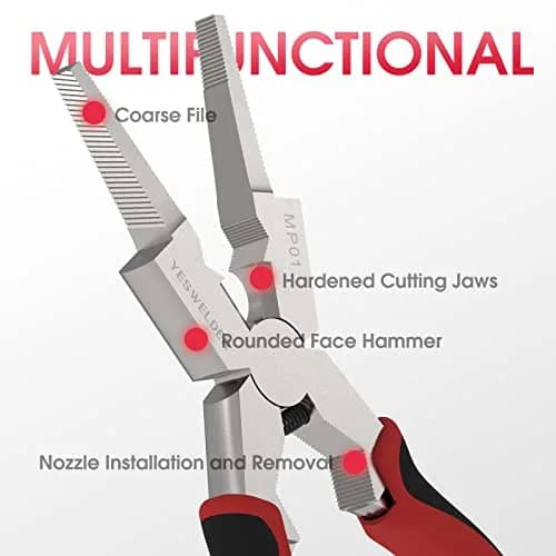 YESWELDER 8 in Deluxe MIG Pliers | High-Carbon Steel, Retention Chain, Multi-Function thumbnail 3