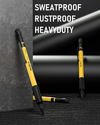 Nicpro 1.3mm Mechanical Pencil Set with 48 Lead Refills & Erasers | Durable Metal Barrel for Writing & Drawing thumbnail 2