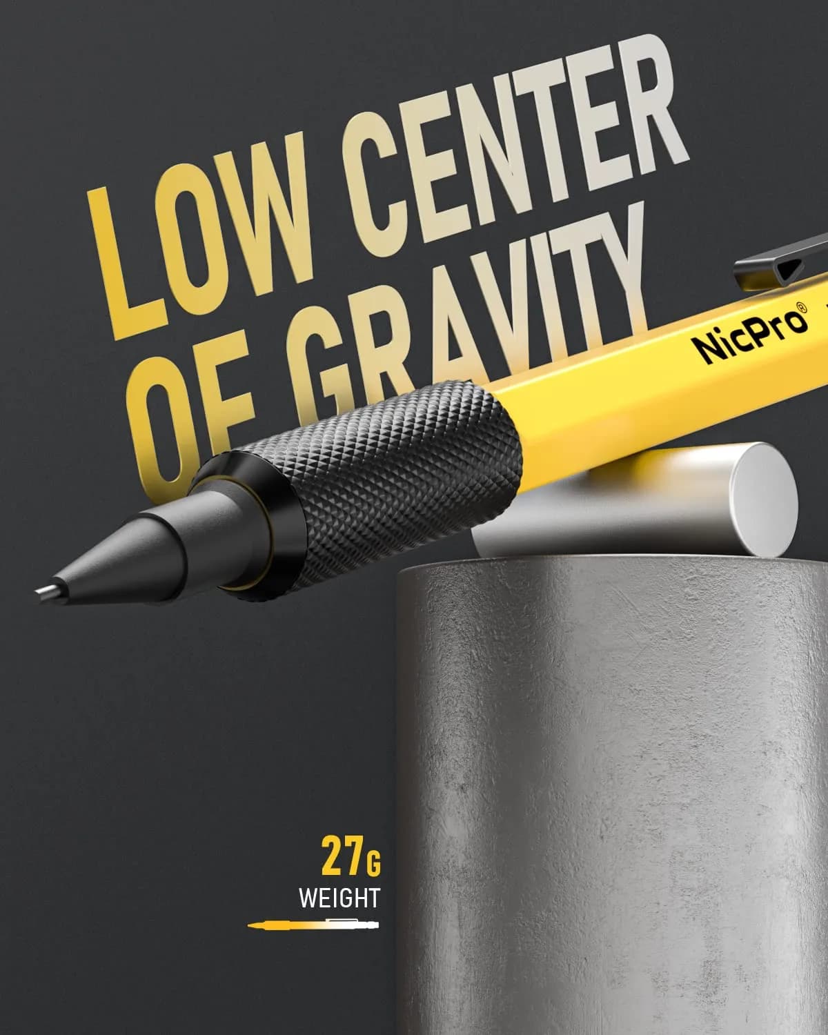 Nicpro 1.3mm Mechanical Pencil Set with 48 Lead Refills & Erasers | Durable Metal Barrel for Writing & Drawing - view 3