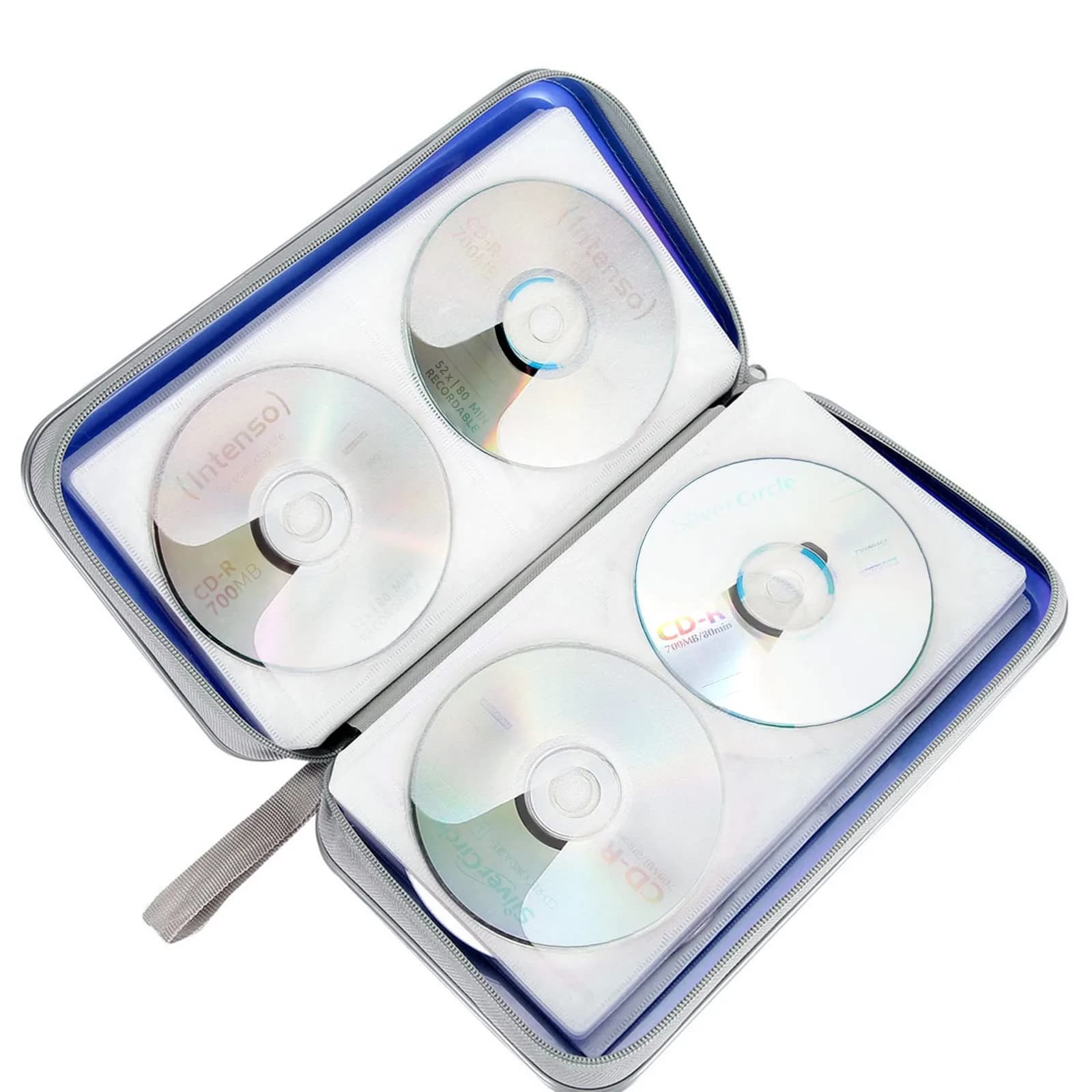 Siveit Blue 96 Capacity Disc Storage Binder for Car | Portable CD DVD Wallet Organizer - view 5