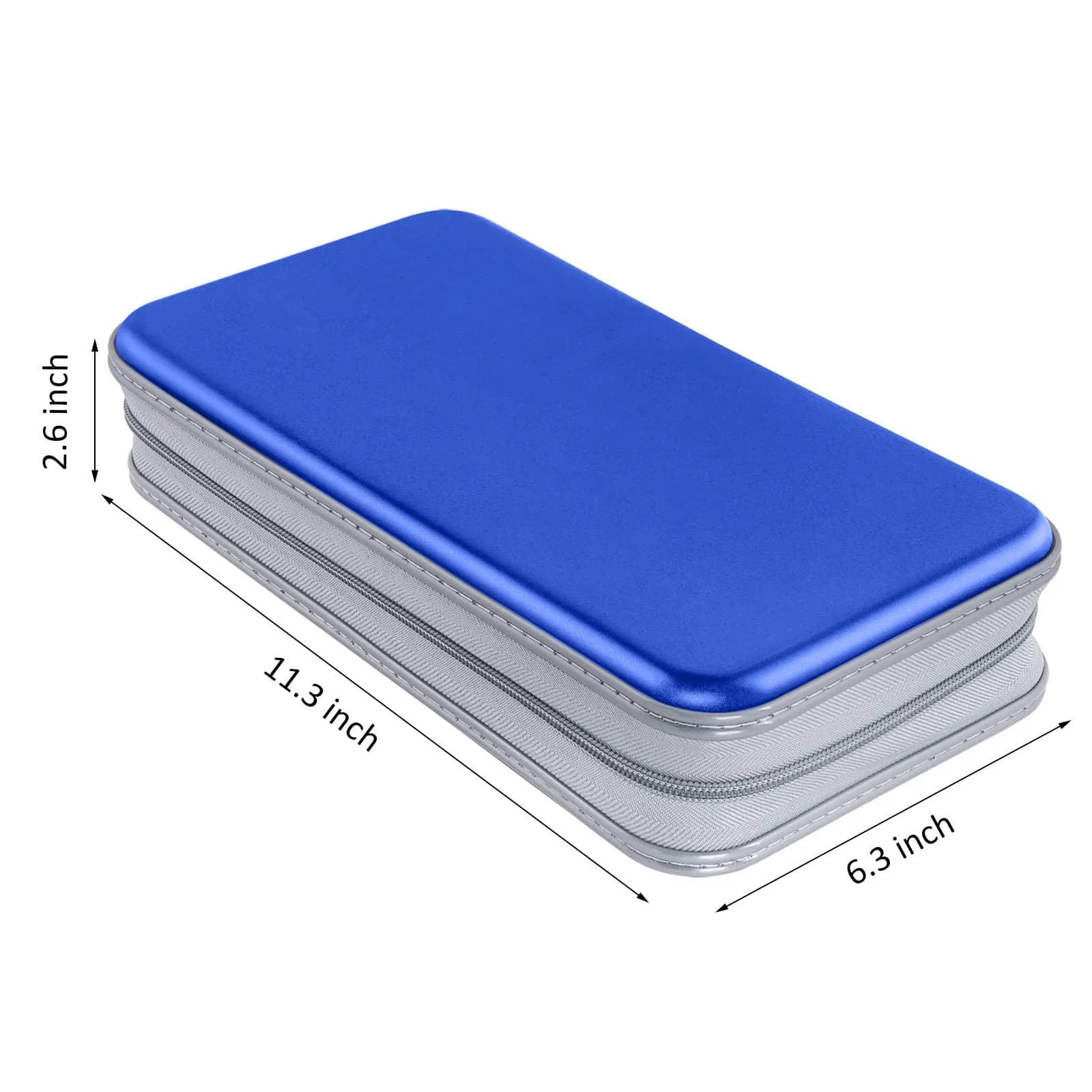 Siveit Blue 96 Capacity Disc Storage Binder for Car | Portable CD DVD Wallet Organizer - view 6