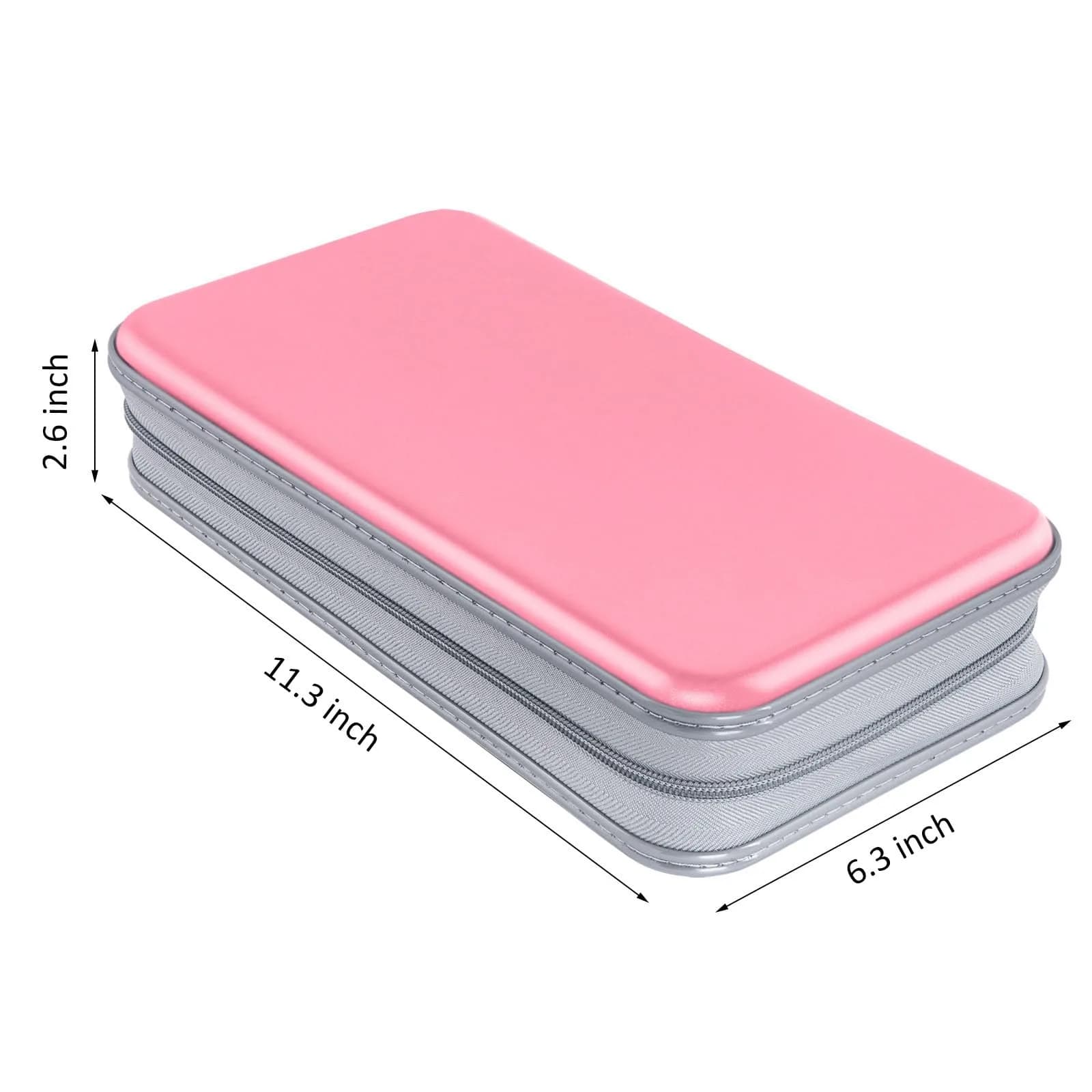 Siveit 96 Capacity CD DVD Storage Binder for Car, Office, Home | Lightweight Portable Disc Organizer (Light Pink) - view 6