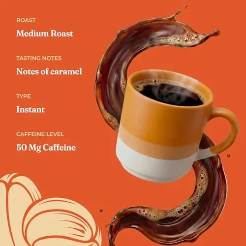 Four Sigmatic Organic Mushroom Coffee Mix with Lion's Mane, Chaga & Rhodiola 30 Servings | 50mg Caffeine Per Serving thumbnail 6